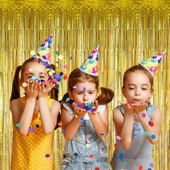 2st Backdrop Glitterdraperi Guld