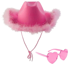 Cowgirl Hatt och Glasögon