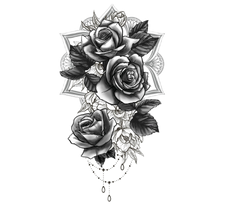 Tatuering Rosor