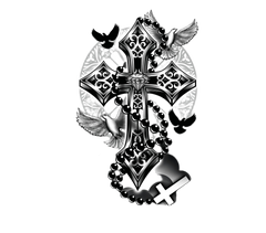 Tatuering Kors