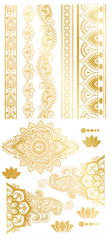 Bollywood Guld Tatuering