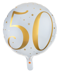 Folieballong Guld Siffra 50