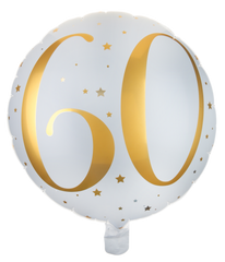 Folieballong Guld Siffra 60