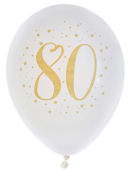Ballonger Guld Siffra 80