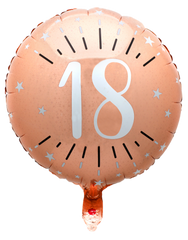 Folieballong Roséguld Sparkling 18
