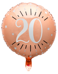 Folieballong Roséguld Sparkling 20