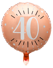Folieballong Roséguld Sparkling 40