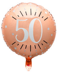 Folieballong Roséguld Sparkling 50