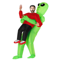 Uppblåsbart Alien Maskeraddräkt