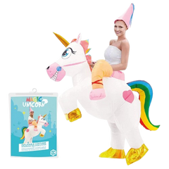 Uppblåsbart Magic Unicorn Maskeradräkt
