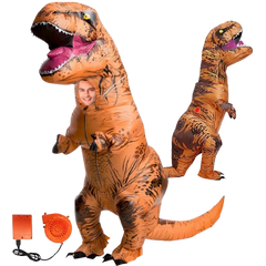 Uppblåsbart T-rex Maskeraddräkt XXL