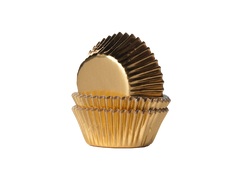 Minimuffinsformar Folie Guld